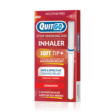QuitGo,Cinnamon,Stop Smoking Inhaler, Nicorette Alternative,1pk