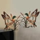 thumbnail image 4 of Adornos de pared de astas de pato salvaje de hierro forjado, artesanías de metal modernas, 4 of 6