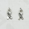 thumbnail image 4 of 20pcs Alloy HOPE Letters Ribbon Pendants Charms DIY Jewelry Making Accessory for Necklace Bracelet (Antique Silver), 4 of 8