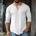 thumbnail image 5 of LIaqionyy Shirts for Mens V Neck Casual Long Sleeve Tops Breathable Fashion Summer Vacation Shirt Clothes, 5 of 6