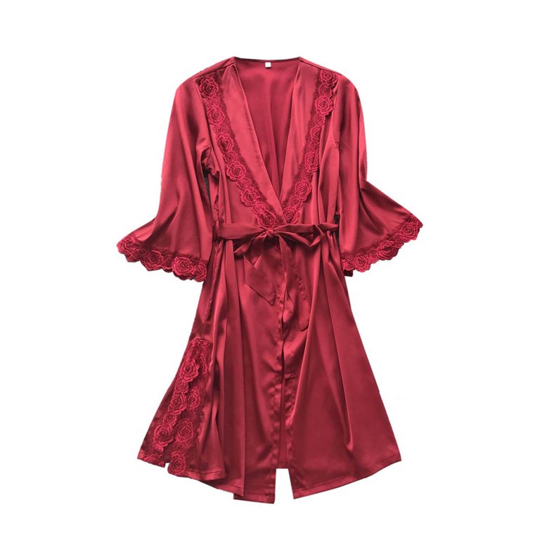 strapless open back dress Red Satin Cocktail Dress KAMEA main image 1
