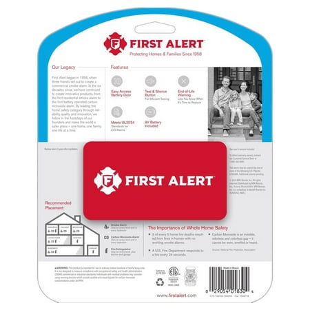 First Alert CO400 - Carbon monoxide sensor