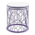 thumbnail image 6 of Furniture of America Ryk 2-Piece Nesting Table, Purple, 6 of 7