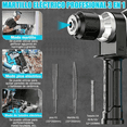 thumbnail image 5 of 2500w Roto Martillo Cincel Taladro Belug, Azul, 5 of 5