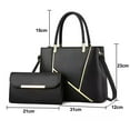 thumbnail image 2 of Nuevo bolso de mano de gran capacidad para dama con bolso de madre y bolso de un solo hombro de piel sintética de gran capacidad, 2 of 5