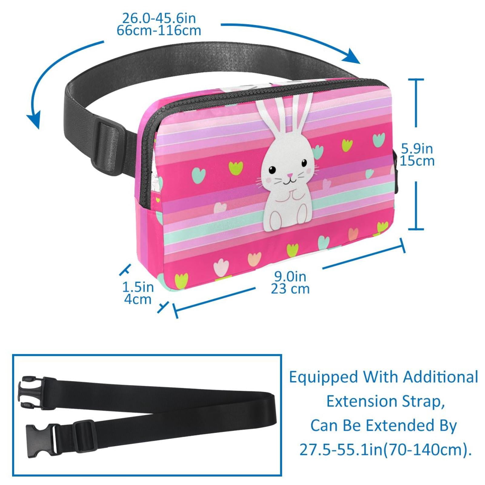 Easter Running Belt Money Belt Waist Bag Cross Body Bag Lightweight Adjustable Extension Strap Unisex Black Kindly Waterproof SportsOutdoor Hiking Cycling Travel Gym Workout Running Belt Bag²