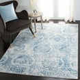 thumbnail image 2 of SAFAVIEH Princeton Carbrey Damask Area Rug, Blue/Beige, 5'3" x 7'6", 2 of 10