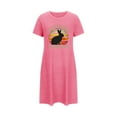 thumbnail image 5 of Teissuly Women's Oversized Short Nightgown Fashion Chest Print Short Sleeve Nightdress, 5 of 7