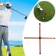 thumbnail image 5 of 4 piezas de para entrenamiento de caña de práctica, entrenador de swing completo, Putter portátil para enseñanza, palos de alineación de golf de Oro Sunnimix Palos de alineación de golf, 5 of 8