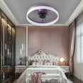 thumbnail image 2 of LiviNest Ceiling Fan with Light Dimmable LED: Modern Thin Embedded Installation - 6 Speed Remote Control & App Smart Home Bedroom Lighting for Quiet Sleep Environment, 2 of 6