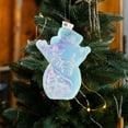 thumbnail image 1 of mfyjkho Adornos navideños con luces LED, adornos de plástico para árbol de Navidad, letreros de luz azul, juego de 3, decoración navideña para interiores., 1 of 6