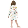 thumbnail image 7 of FORMRS Niños Bathrobe Unisex Hooded Robe Soft Plush Pajamas Sleepwear, Size 10-12T, Retro Shapes, 7 of 7