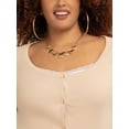 thumbnail image 3 of Jessica Simpson Women's Plus Manuela Layered Look Top, Sizes 0X-4X, 3 of 5