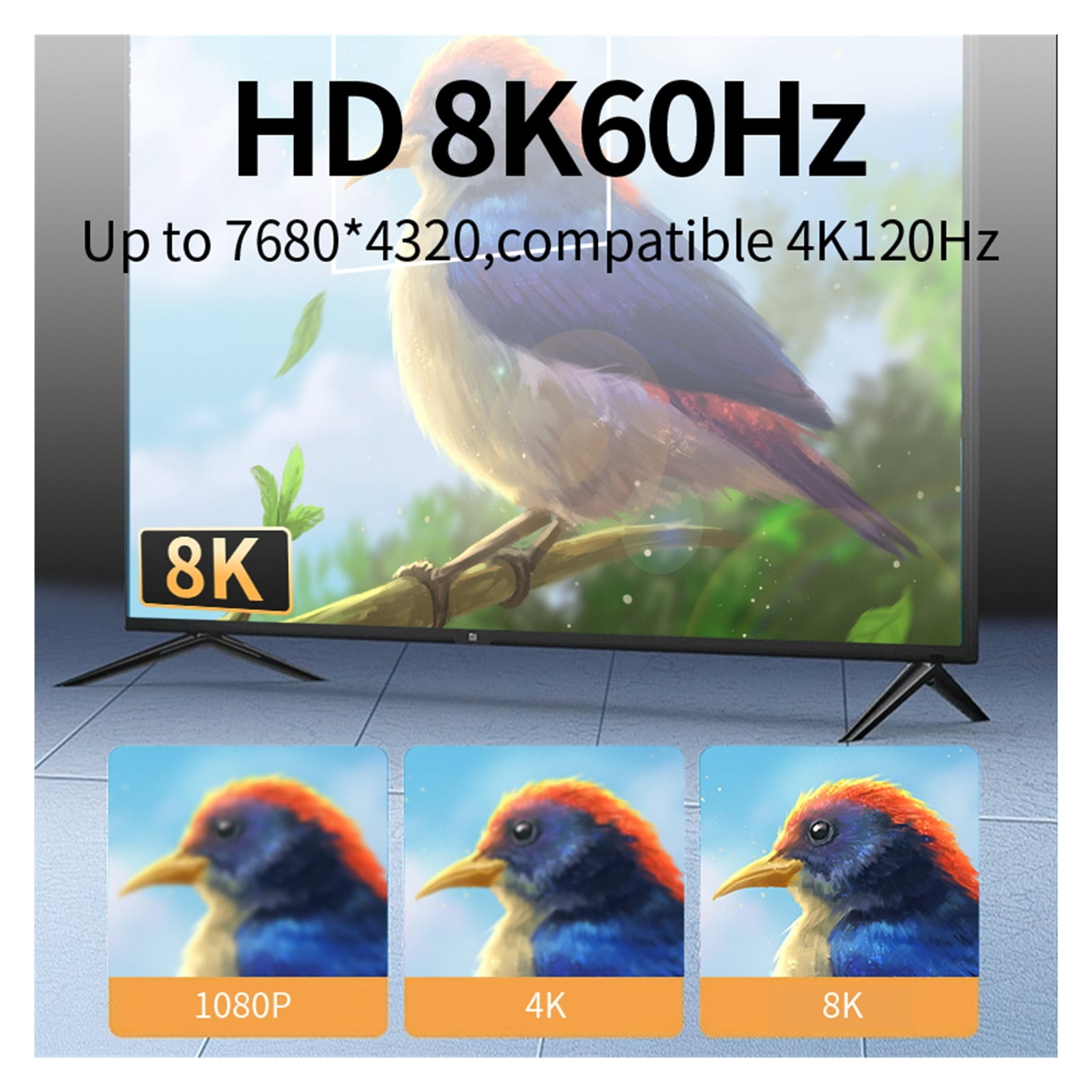 4K 60Hz KVM Switch 2 PC 1 Monitor, Ultra HD Selector with Extended Button