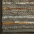 thumbnail image 5 of Ansley Hand-Woven Leather and Cotton Indoor Area Rug by Blue Nile Nills - 5' x 8', Fossil, 5 of 8