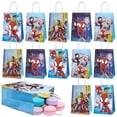 thumbnail image 2 of Bolsas de papel para envolver dulces y regalos de Spidey y sus increíbles amigos, bolsas para baby shower, suministros de decoración para fiestas de cumpleaños de Spiderman, 2 of 5