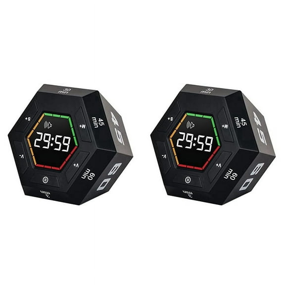 2X Pomodoro , Productivity ,3, 5, 15, 30, 45, 60 Minute Preset Smart Countdown , Time Management Tool