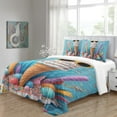 thumbnail image 4 of 3D Ice Cream Printed Comforter Cover Set Children Adult Unique Design Bedding Set Bedroom Decor,California King (98"x104"), 4 of 5
