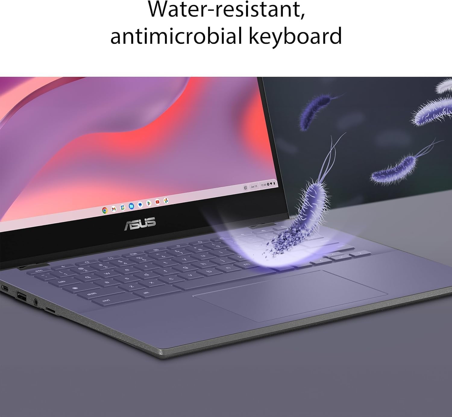 ASUS Chromebook CM1402 14" Student Laptop, MediaTek Kompanio 520, MediaTek Integrated Graphics, 4 GB Memory, 64 GB eMMC, Chrome OS