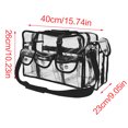 thumbnail image 3 of Large Capacity Makeup Bag for Women Girls Female Cosmetic Bag Travel Beach Bag PVC Transparent Cosmetic Organizer, 3 of 8