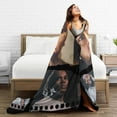 thumbnail image 6 of Kevin Rock Rapper Gates Blanket Soft Cozy Lightweight Warm Throw Blanket Bedroom Sofa Decorations All Seasons Blankets 60"X50", 6 of 6