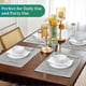 thumbnail image 2 of Faux Leather Placemats Set of 6, Light Grey Table Place Mats, Waterproof and, 2 of 5