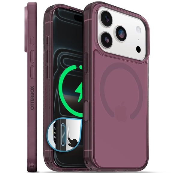 OtterBox iPhone 17/18 Pro Max Symmetry MagSafe Case - Ultra-Thin - Raised Edges Protect Camera & Screen - Rhapsody Purple