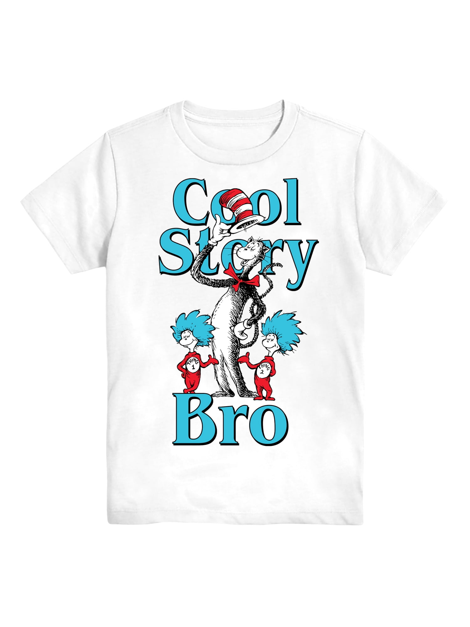 Dr. Seuss The Cat in the Hat, Boys' & Big Boys' Graphic Tee with Short Sleeves, Sizes 4-16