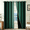 Dark Green White, variant on JIANCOL 100% Blackout Curtains Ombre for Living Room,Room Darkening Black Curtains Set of 2 Panels Thermal Insulated Bedroom Window Drapes Curtains,52x63 Inch