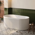 thumbnail image 3 of Modern Soaking Tub 67 Inch - Standalone Acrylic Bathtub for Contemporary Bathroom, 3 of 7
