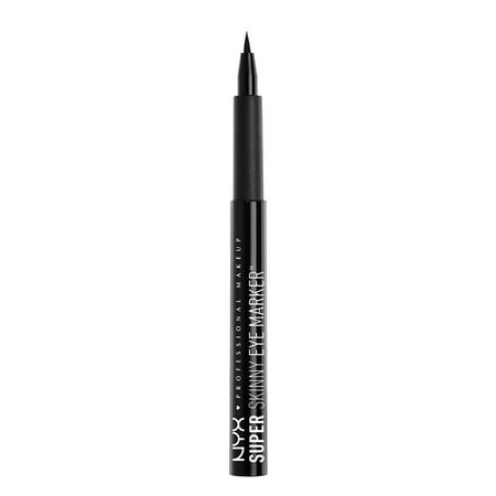 NYX Professional Makeup Super Skinny Eye Marker, Carbon (Best Everyday Eye Makeup)