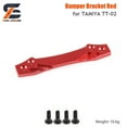thumbnail image 3 of Tamiya TT02 Metal Upgrade Parts Swing Arm Chassis Guard Shock Absorption Radiator Bumper Sponge For 1/10 RC toysCar Tamiya TT-02 Titanium Color Screw, 3 of 6