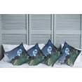 thumbnail image 2 of Ambesonne Fantasy Throw Pillow Cover 4 Pack, Earth from Alien Shores, 16", Dark Blue Jade Green, 2 of 5