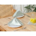 thumbnail image 6 of REGALWOVEN Satin Napkins Set of 6 Cloth Napkins for Dinner Table Light Grey 20"x20", 6 of 6