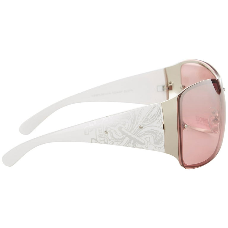Southpole Women s 1024SP Retro Shield UV400 Protective Rectangular Fashion Sunglasses 138mm