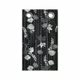 thumbnail image 1 of Floral Hanging Pocket Organizer, Abstracted Flowers Polka Dot Chains Print on Dark Tone Background, Printed Polyester Storage Bag with Pockets, 9" x 16", Grey Charcoal Grey, 1 of 2