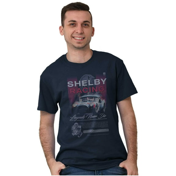Shelby Racing Legends Never Die Men's Graphic T Shirt Tees Brisco Brands S