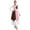 Pink&Brown, variant on YONGHS Color Block Praise Dance Dress Sleeveless Asymmetrical Hem Liturgical Dancewear for Women Brown&Green L