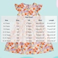 thumbnail image 3 of SGFCWSX Girls Floral Dress Flutter Sleeve Round Neck Summer Casual A-Line Dresses for Teens Red Size 15, 3 of 9