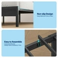 thumbnail image 4 of Greenstell King LED Bed Frame with Headboard Storage - Charging Station, Dark Gray, 4 of 7