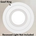 thumbnail image 4 of Paquete De 10 Anillos Embellecedores De Color Blanco Brillante Para Latas Empotradas De 6 Pulgadas, Iluminación Descendente, Diámetro Exterior De 8 Pulgadas, Diámetro Interior De 5,8 Pulgadas, 4 of 5