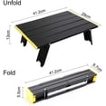 thumbnail image 4 of Folding Camping Table Portable Aluminum Beach Table, Collapsible Mini-Folding Picnic Table Light Compact For Camping, Picnic, Outdoor, Travel, Beach, 4 of 9
