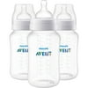 Philips AVENT Anti-colic Baby Bottle, 11oz, 3 pack, Clear, SCF406/34