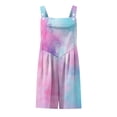 thumbnail image 5 of Iyufng Womens Rompers Printed Sleeveless Adjustable Straps Romper Summer Casual Shortalls, 5 of 7