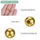 thumbnail image 2 of Juego de 20 perillas de tuerca de bola roscadas, tuerca de bola hembra de acero al carbono M4x9mm para accesorios de iluminación / maquinaria / bricolaje, [Oro electroporético], 2 of 7