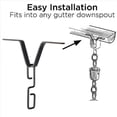 thumbnail image 4 of Rain Chain Hook V-Shaped Installation Gutter Chain Hanger Metal Iron Adapter Hook for Gutter Downspout Outlets, 4 of 5
