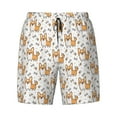 thumbnail image 4 of Lsque Mens Swim Trunks Corgi with Hearts Pattern - Bathing Suit Compression Liner - Beach Swim Shorts Swimwear - (S-3XL) - Stretch Quick Dry -Medium, 4 of 9