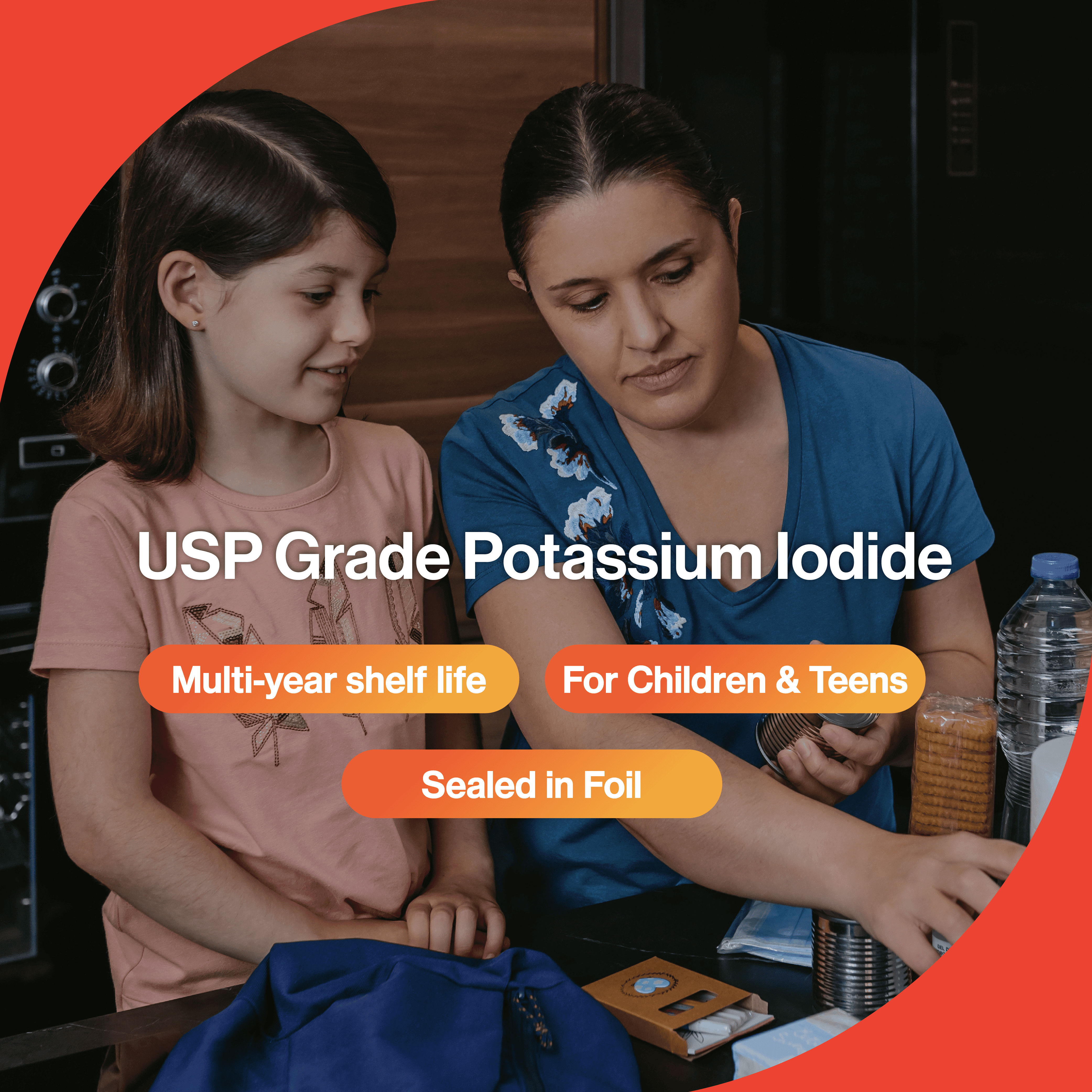 ThyroSafe Potassium Iodide Tablets 65mg USP, 40 Count – Nuclear Radiation Defense for Children & Teens