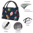 thumbnail image 4 of Balery Spaceships and Stars Bolsa de Aislamiento Portátil – Bolsa de Almuerzo con Forro de Aluminio Mejorado, Funda Impermeable y Fácil de Limpiar para Picnic y Caja de Almuerzo, 4 of 6