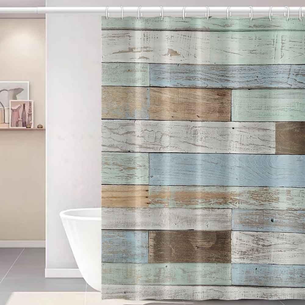 Yellow Shower Curtain for Bathroom Abstract Yellow Gray Watercolor Shower Curtain Set with Hooks Contemporary Oil Panting Fabric Waterproof Shower Curtains 72x72inches